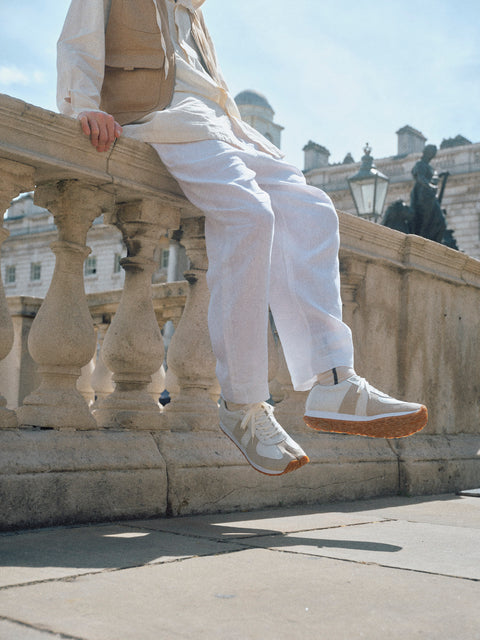 tabito28 / Tabi Trainer Leather / White